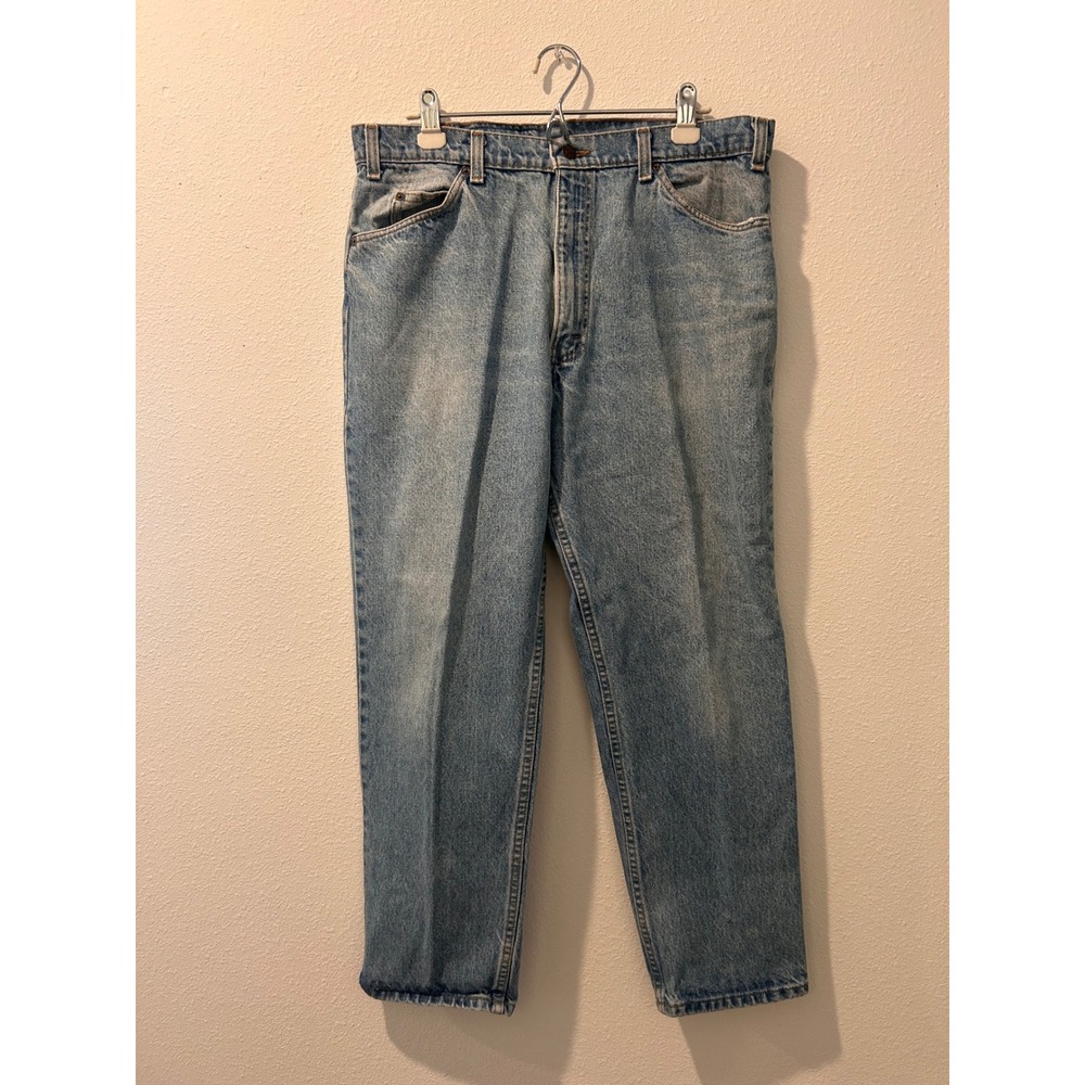 Vintage '94 Levis 540 Relaxed Fit Leather Tab Jeans Light Wash Straight Leg